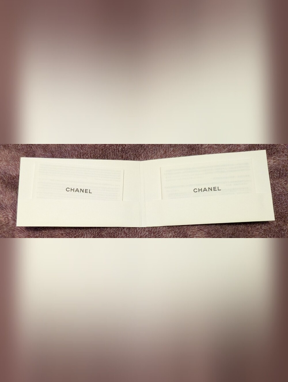 Chanel Petite Maroquinerie Small Leather Goods Care Booklet Inserts Original